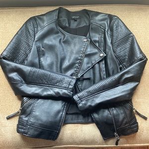 Black moto jacket